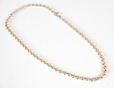 Lot 307 - A 9ct gold necklace, 10.4g.