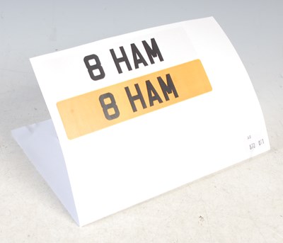 Lot 319 - Private registration number '8 HAM', details...