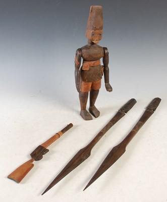 Lot 364 - A 20th century hand carved African tribal...