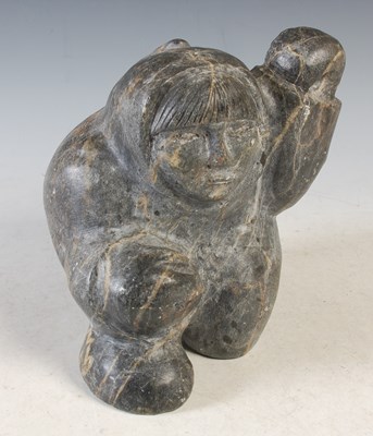 Lot 374 - A 'Canada Eskimo Art' carved stone sculpture...