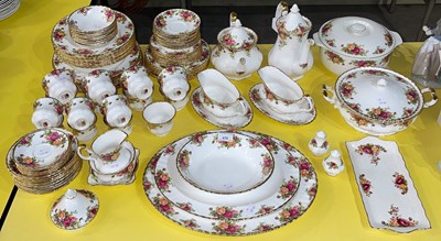 Lot 470 - A Royal Albert Old Country Rose bone china...
