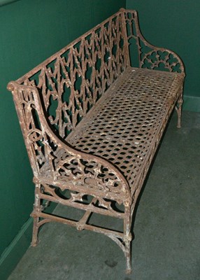 Lot 809A - A 19th century Val D'osne cast iron bench with...