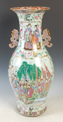 Lot 543 - A Chinese porcelain famille rose celadon...