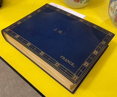 Lot 541 - An early 20th century blue and gilt...