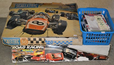 Lot 579 - A vintage Scalextric Grand Prix 50 model motor...