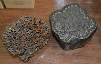 Lot 314 - A 19th century printers wood block in the...
