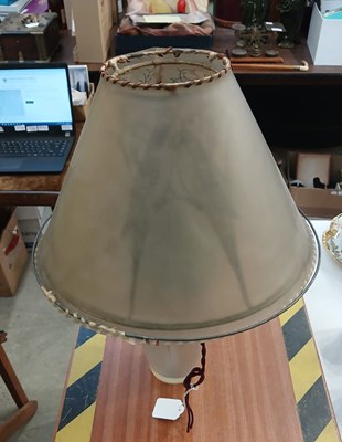 Lot 5 - Ceylan, a Lalique opalescent glass vase, wheel...