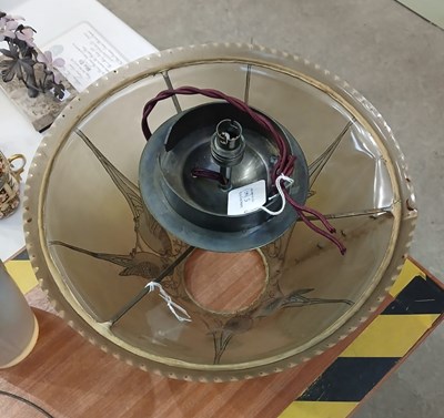 Lot 5 - Ceylan, a Lalique opalescent glass vase, wheel...