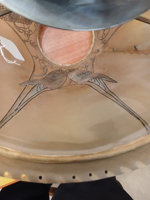 Lot 5 - Ceylan, a Lalique opalescent glass vase, wheel...