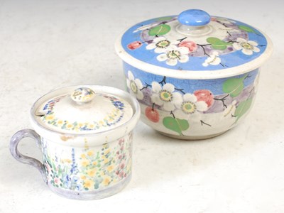 Lot 343 - A MakMerry pottery bowl with cover, hand...