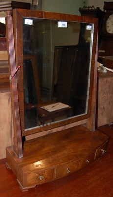 Lot 768 - A George III style mahogany table mirror