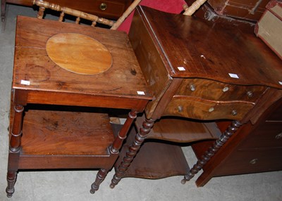 Lot 774 - A Georgian mahogany washstand with lower...
