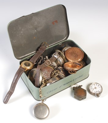 Lot 77 - A vintage Nutrine rusks tin containing a...