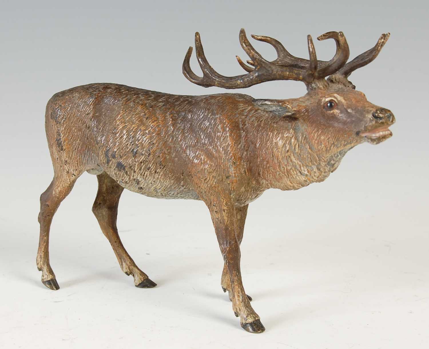 Lot 214 - An early 20th century cold-painted bronze...