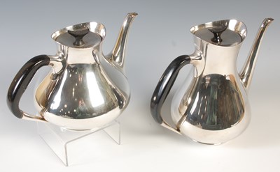Lot 89 - A Danish Cohr EPNS coffee pot and matching...