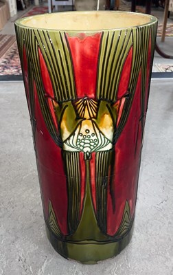 Lot 393 - A Minton Secessionist ware red ground pottery...