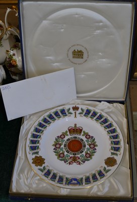 Lot 407 - A Spode Royal Scots ceramic plate, limited...