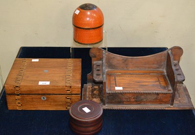 Lot 418 - A 19th century mahogany jewellery box with...