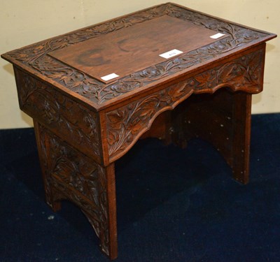 Lot 419 - A 19th century mahogany scribe's portable desk,...