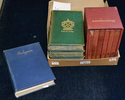 Lot 428 - A group of Shakespearean novels consisting of...