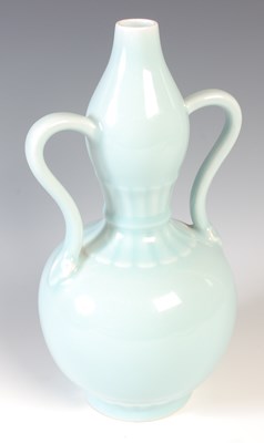 Lot 137 - A Chinese porcelain Clare de Lune twin handled...