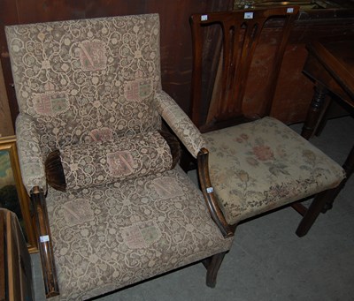 Lot 788 - A 19th century Gainsborough armchair with...