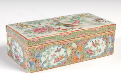 Lot 141 - A Chinese porcelain celadon ground famille...