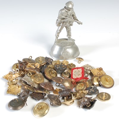 Lot 219 - Military interest, a collection of assorted...