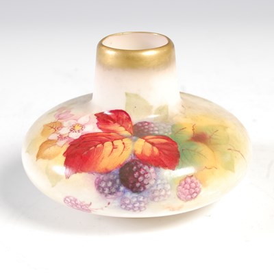 Lot 235 - A Royal Worcester hand painted vase, decorated...