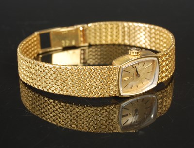 Lot 9A - A vintage ladies Omega 18ct gold bracelet...