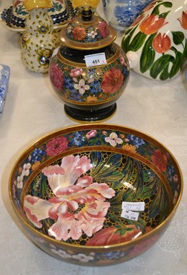 Lot 451 - A Wilkinson Pottery Rubaiyat ware pottery jar...