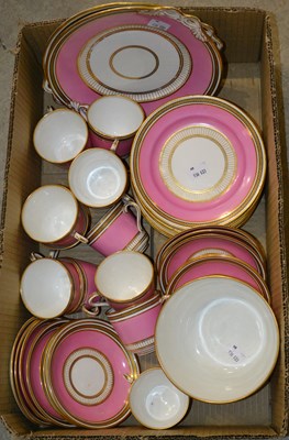 Lot 474 - A box of English ceramic ware, to include a...