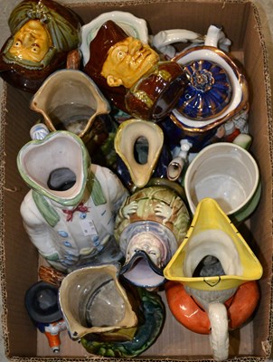 Lot 476 - A box of assorted Toby Jugs, to include a monk...