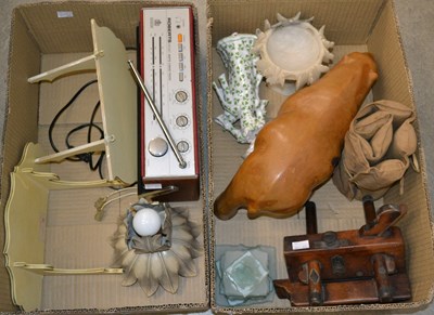 Lot 478 - Two boxes of assorted items, to include a...