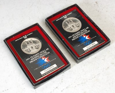 Lot 292 - Two boxed 1984 United States Olympic Silver...
