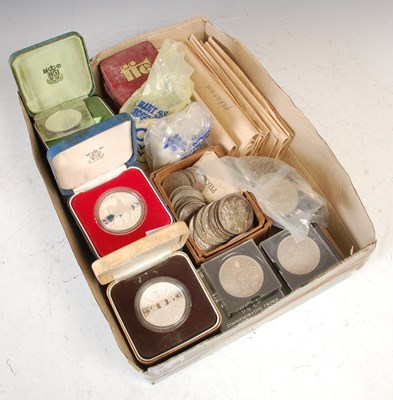 Lot 296 - A collection of assorted silver proof coins,...