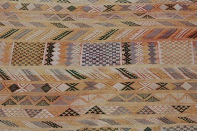 Lot 803 - A vintage hand-woven wall hanging, the...
