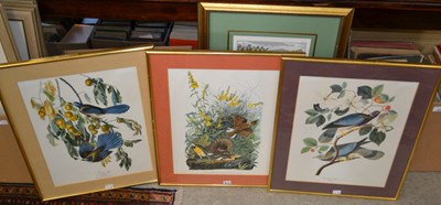 Lot 495 - A box of three prints depicting birds, to...