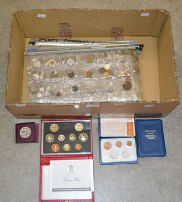 Lot 506 - A box of assorted coinage, to include a Royal...
