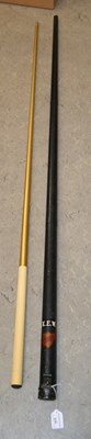 Lot 516 - A K. E. W. Burroughs & Watts Ltd snooker cue...