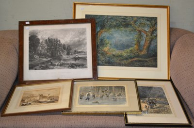 Lot 640 - A group of assorted prints, to include a...