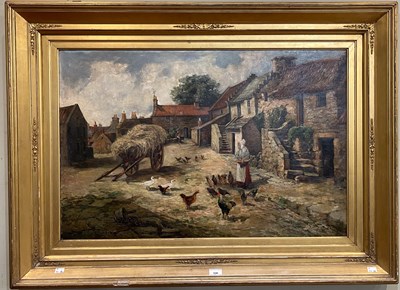 Lot 530 - Jane E. Spindler (1856-1939) Crail, farmyard...