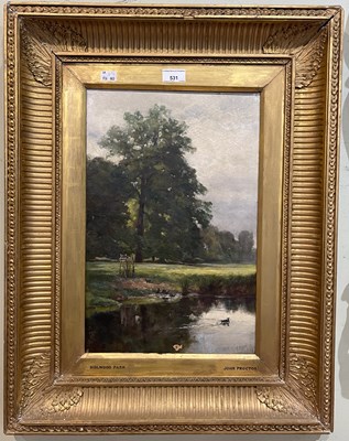 Lot 531 - John Proctor (19th century) 
Holwood Park 
oil...