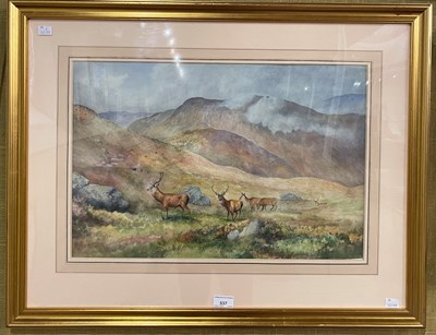 Lot 537 - C. Stanley Todd (1923-2004) 
Stags in a...
