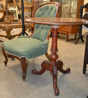 Lot 706 - A 19th century mahogany side table with...