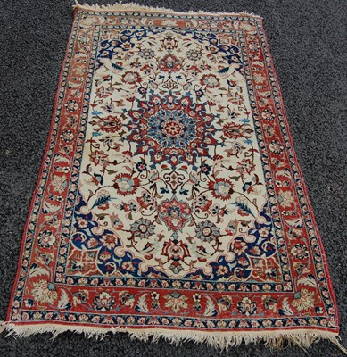 Lot 816 - An Indian rug, 20th century, the rectangular...