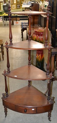 Lot 728 - A  19th century mahogany four tier graduated...