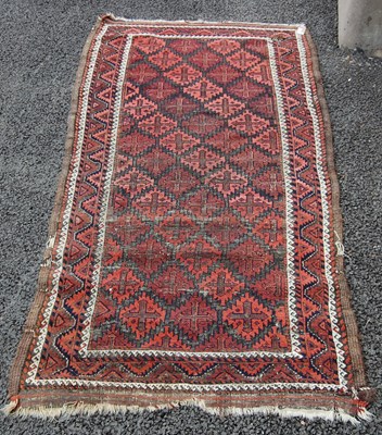 Lot 820 - A Persian rug, early 20th century, the...