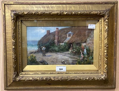 Lot 560 - Alfred J. Warne Browne 
Coastal scene with...
