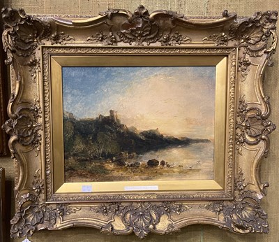 Lot 583 - Thomas Creswick (1811-1869) 
Coastal landscape...